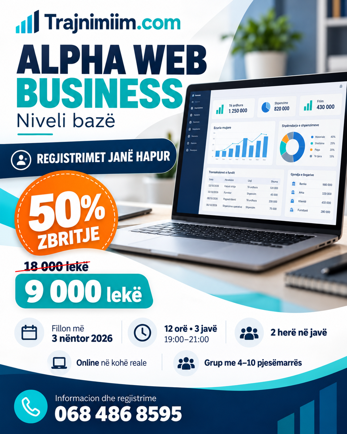 Alpha Web Business – Regjistrime të hapura me 50% zbritje!